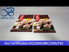 Пакет-стойка с застежкой-молнией для мясных шариков