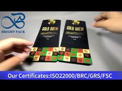 Компостируемый пакет для кофе с восьмисторонней запечаткой