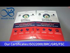 стоячий пакет с застежкой-молнией для корма для домашних животных