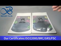 стоячая сумка на молнии с прозрачным окошком