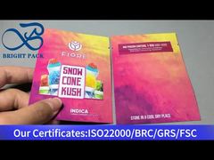 Маленькие майларовые пакеты для хранения продуктов с застежкой-молнией для дистиллята каннабиса
