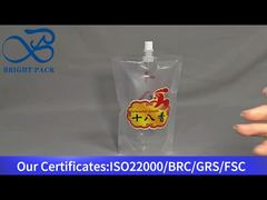 прозрачный мешочек с носиком-стойкой