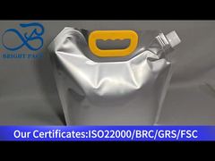 Переносной носик большой емкости из алюминиевой фольги.