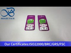 Фиолетовый маленький пластиковый композитный пакет для вишневого пирога