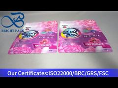 Фиолетовый пакет с застежкой-молнией для хранения стирального порошка