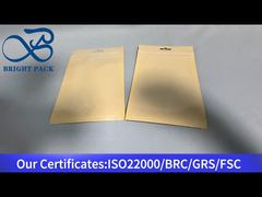 небольшой крафт-пакет с трехсторонней запечаткой