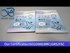 Синие капсулы для стирки, стоячая сумка на молнии