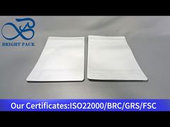 белая сумка-стойка с застежкой-молнией