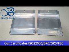 Белые маленькие сумки на молнии с защитой от детей и прозрачным окном