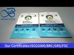 синий пластиковый пакет зиплок для корма для собак 170 г