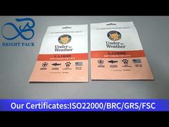 оранжевый пакет зиплок для кошачьего корма 90г