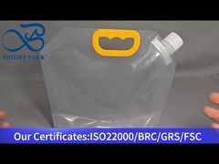 прозрачные пакеты с носиком и ручкой, большой емкости