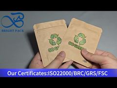 экологически чистый крафт-пакет с плоским дном