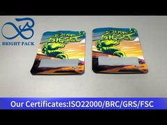 оранжевый композитный пакет из алюминиевой фольги с застежкой-молнией и прозрачным окном