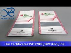 Белый стоячий пакет с застежкой-молнией и прозрачным окном, пищевой