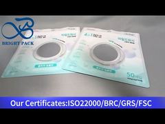 Белый упаковочный пакет с защитой от детей и прозрачным окошком для контейнеров для белья