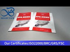 Белый пластиковый упаковочный пакет на молнии для дезинфицирующего средства для чистки ванн, 80 г