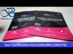 Черный мешочек-стойка с замком-молнией для добавок 1 кг.