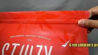 Красная детская защитная сумка.