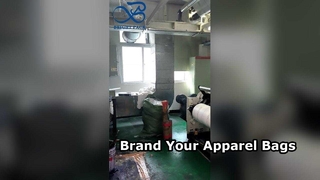 Изготовленная на заказ сумка для одежды с прозрачным окном и логотипом бренда, сумка для хранения одежды