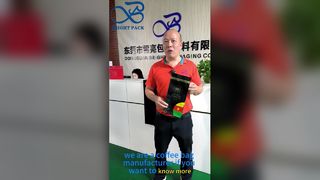 Клапан сумки для кофе с плоским дном воздухонепроницаемый для хранения свежих зажаренных в духовке зерен