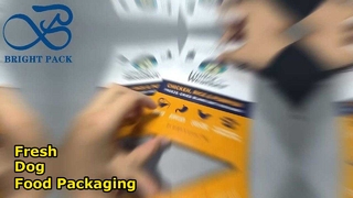 Желтый полиэтиленовый пакет для корма для собак 170г.