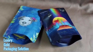 Роскошные пластиковые пакеты на молнии с золотым тиснением для подарочной и фирменной розничной упаковки премиум-класса