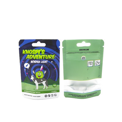 Специальная печать детская герметичность герметичность герметичность упаковка перезамыкаемая мешки Mylar для табачных сорняков сигаретная упаковка