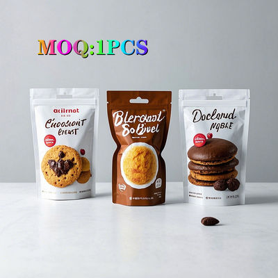 Премиальные пластиковые пакеты с молниеносными резьбами, блокирующие запахи, специальная упаковка для пищи для печенья баклавы, крокеты, хрустящие закуски.