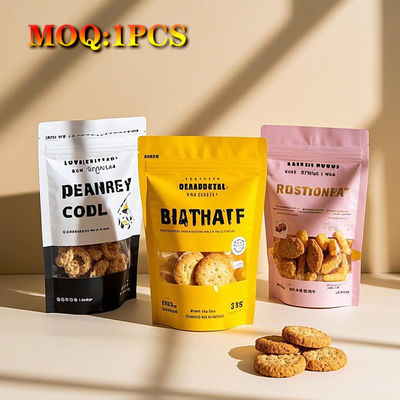 Ламинированный материал, запахозащищенный, стоячий мешок с рельефной гравюрой и самозапечатывающимся циппом для упаковки продуктов питания