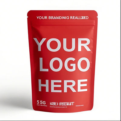 Напечатанные на заказ, без запаха, подъемные мешки с циплок-циплок Mylar 3,5 г, перезамыкаемые алюминиевые пластиковые пакеты для упаковки продуктов питания