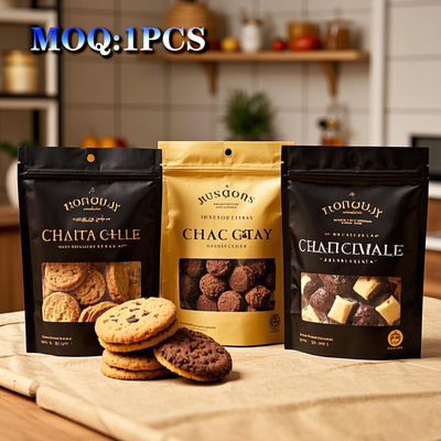 Custom Printed Wholesale Food-Grade Mylar Bags with Zipper Closure for Coffee Tea Storage