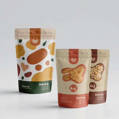 Безопасный замок Стоящие упаковочные пакеты для пищевых продуктов Прозрачные настраиваемые экологически чистые оптовые герметичные пакеты