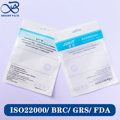 Экологически чистые пакеты из пластика с застежкой-молнией для упаковки электронных продуктов с прозрачными окнами.