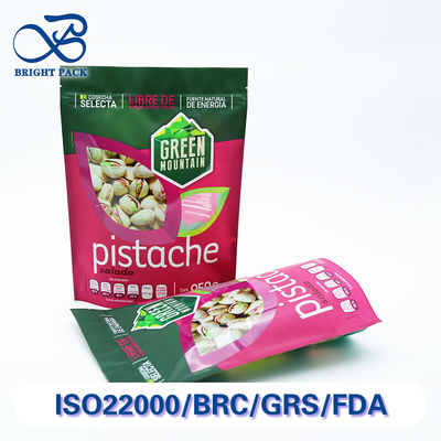 Оптовые перерабатываемые пластиковые пакеты с застежкой-молнией для упаковки орехов, устойчивые к проколам и влаге.