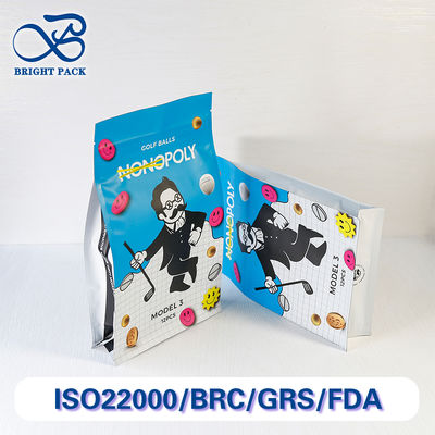 Многоразовые восьмиугольные герметичные пакеты для упаковки спортивных товаров из перерабатываемых материалов. Скидки при оптовых заказах.