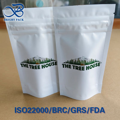 Детский пакет с защитой от детей с принтом деревянной хижины ISO 8317 Push-Twist Lock ≤0,3 мм, точная печать методом глубокой печати