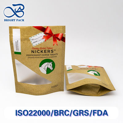 Противопробивающие сумочки с высоким кислородным барьером и прозрачным окном для упаковки пищи для домашних животных