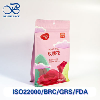 Экономичный восьмигранный пакет для упаковки чая с устойчивостью к разрыву и возможностью нанесения печати. Скидки при оптовом заказе.