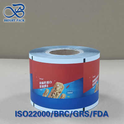 Индивидуальная печать рулона пленки для энергетических батончиков, 10-цветная глубокая печать, непроницаемая для запахов