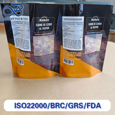 Настраиваемые цифровые печатные стойкие пакеты для упаковки пищевых продуктов с прозрачным окном.