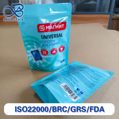 Герметичные пакеты для стиральных капсул, упаковка, индивидуальная толщина, с защитной от детей застежкой-молнией.