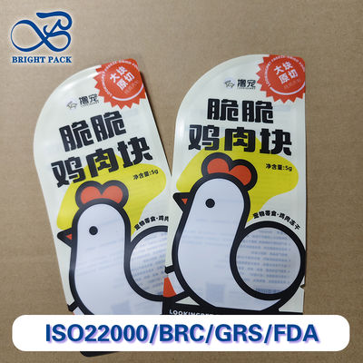 Упаковочный пакет для лакомств для домашних животных из сублимированной курицы премиум-класса, высокобарьерные пластиковые композитные пакеты