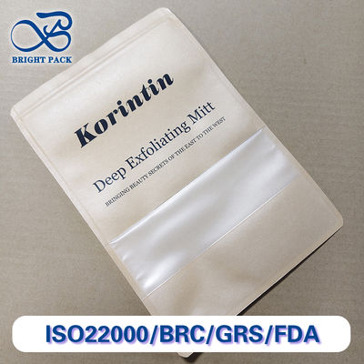 Kraft Paper Window Bag Многослойная композитная упаковка Продукты питания / кофе / орехи FDA / SGS Сертифицированные индивидуальные размеры и печать Экологически чистые Прочные