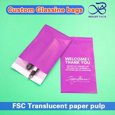 Экологически чистые стеклянные бумажные пакеты и конверты с высокой прозрачностью и 100% биоразлагаемым материалом