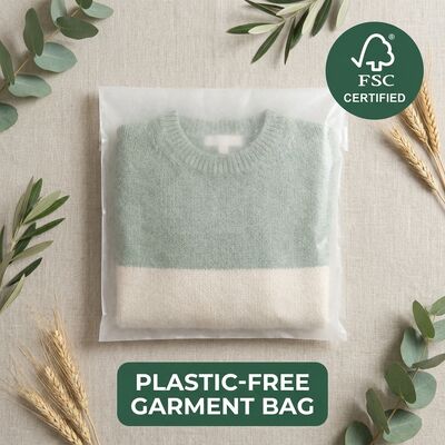 Luxury Zero Plastic Glassine Bag Eco-Conscious Green for Certified Recyclable Apparel Packaging Clothing EU Compliant Garment (Люкс нулевой пластиковый стеклянный пакет экологически чистый зеленый для сертифицированной перерабатываемой одежды